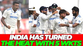 India has TURNED the HEAT with 5 wickets on LUNCH Day 4 India vs England 2nd Test [upl. by Naihr]