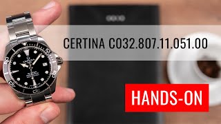 HANDSON Certina DS Action Automatic Powermatic 80 C0328071105100 [upl. by Litsyrk]