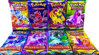 TOP MOST POPULAR SCARLET amp VIOLET POKEMON BOOSTER PACKS  PALDEA EVOLVED BOOSTER PACKS pokemon yt [upl. by George336]