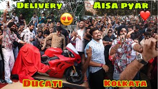 Finally Ducati ki delivery leli 😍 or aisi Delivery Life mai pehli baar li Kolkata mai ❤️ sab hairaan [upl. by Sankaran]