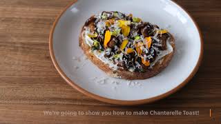 6 Steps to Cook Chanterelle Mushrooms to Perfection  Chanterelle Toast Recipe [upl. by Iinde548]