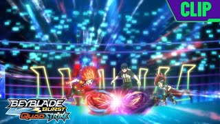 ZEAL BREAKER  Aiger vs Bel  Round 2  Beyblade Burst QUADSTRIKE  EPISODE 20  CLIP [upl. by Sato]