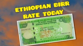 Ethiopian Birr ETB Exchange Rate Today  211124 [upl. by Oruhtra]