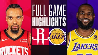 ROCKETS at LAKERS  FULL GAME HIGHLIGHTS  November 19 2023 [upl. by Lark]