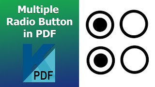 How to create multiple radio buttons in pdf using Kofax Power PDF [upl. by Ebby641]