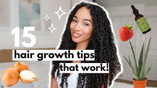 15 Hair Growth Tips that work [upl. by Kauffmann749]