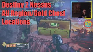 Destiny 2 Nessus All RegionGold Chest Locations [upl. by Aerdno]