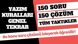 Yazım Kuralları Soru Çözümü KPSS 2024 Genel Tekrar  cemalhocaile  Yazım Yanlışları [upl. by Martell395]