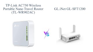 TPLink AC750 vs GLiNet GLSFT1200 📶 Wireless Travel Router Comparison [upl. by Ettenrahs]