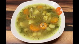 Gemüsesuppe mit Sellerie Karotte Lauch Kartoffel usw  lecker amp gesund vegan diehobbykoche [upl. by Moberg571]