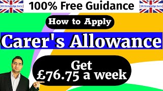 How to Apply Carers Allowance in the UK [upl. by Farrel447]