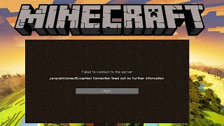 minecraft connection timed out no further information [upl. by Rahmann]