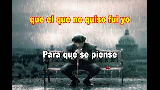 LLORANDO BAJO LA LLUVIA ACUSTICO BRONCO KARAOKE [upl. by Garda]