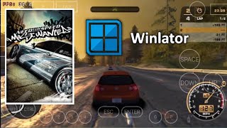 NEED FOR SPEED MOST WANTED 2005 WINLATOR EMULATOR GAME PLAY [upl. by Okemak]