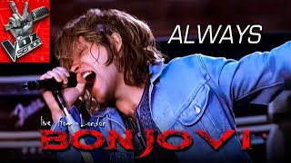 Bon Jovi quotALWAYSquot En Diferentes Versiones y En Español Homenaje La Voz [upl. by Acinehs]