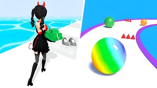 good girl bad girl  epic ball run 3D  android gameplay [upl. by Anaigroeg]