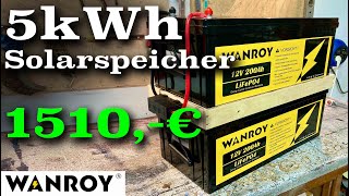 5kWh Solarspeicher für 1510  LiFePO4Akkus parallel schalten  Michas Werkstatt [upl. by Yragerg999]