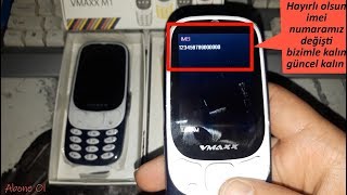 NOKİA 3310 VMAXX M1 IMEI REPİAR BASİT KOD İLE IMEI ONARIMI YENİ [upl. by Llahsram465]