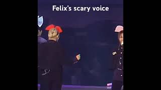 Felixs Scary Voice trendingshorts felix straykids magicschool fanmeeting [upl. by Eural]