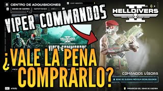 ¿Vale La pena el Nuevo Bono De Guerra VIPERS COMMANDOS Hell Divers 2 [upl. by Fotinas]