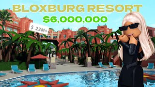 VISITING A 6 MILLION LUXURY BLOXBURG RESORT  roblox [upl. by Wescott]