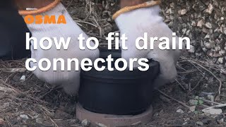 How to fit drain connectors  OSMA Soil amp Waste [upl. by Htur]