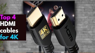 Top 4 Best HDMI Cables for 4K in 2023 [upl. by Orsa]