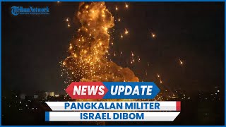 Serangan Hizbullah Targetkan Pangkalan Militer di Pusat Kota Israel Meledak dan Terbakar [upl. by Meli382]