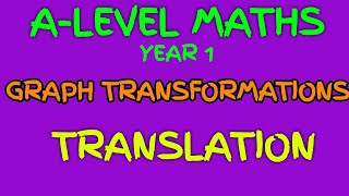 Transformations of Graphs A Level Maths  Translation 1  Quadratics and Cubics [upl. by Rocker488]