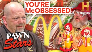 Pawn Stars Battle of the BIG Brands McDonalds Coca Cola amp More [upl. by Yleen]