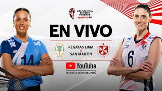 REGATAS LIMA vs U SAN MARTÍN EN VIVO sigue el partido por la fecha 10  LNSV 🏐👋 [upl. by Gibeon]