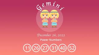 Gemini horoscope for December 26 2023 [upl. by Wilmette356]