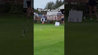 Win the bottle of booze you hit 2024 golf golfcompetition summer fyp pga funny humor usa [upl. by Obediah]