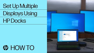 Setting Up Multiple Displays Using HP Docks  HP Docks  HP Support [upl. by Brander]