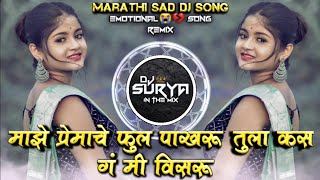 Majhya Premache Phulpakharu Tula Kasag Mi Visaru Marathi Sad DJ Song Remix DJ Surya In The Mix [upl. by Leonor]