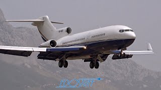 PRIVATE BOEING 727  CLOSEUP Landing at Split Airport LDSPSPU [upl. by Broddie]