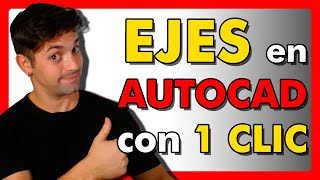 🔴 Cómo Crear Ejes en AutoCAD Automáticamente [upl. by Zizaludba]