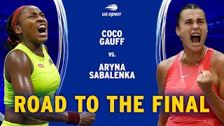 Coco Gauff vs Aryna Sabalenka  Road to the Final  2023 US Open [upl. by Ardith]