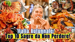 Italia Autunnale Top 10 Sagre da Non Perdere [upl. by Ainerbas]