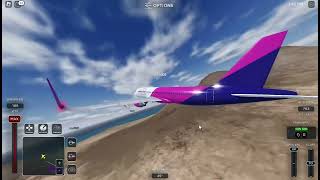 Wizz air A320 take off from Boa Vista Project flight Roblox [upl. by Rehpinnej]