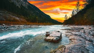 Austrian Alps 4K Ultra HD Mountain River  Perfect Background for Deep Sleep amp Relaxation [upl. by Onimixam]