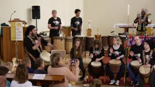 Donga and LivingRhythmGroup live at Johanneskirche ´Balakulania [upl. by Madson993]