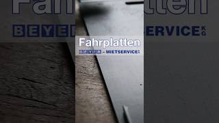 Bodenschonende Fahrplatten  BEYERMietservice KG [upl. by Thedrick]