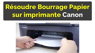 Comment résoudre le Bourrage Papier imprimante Canon [upl. by Attenej763]