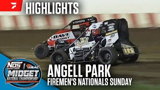 Firemens Nationals Night 1  USAC Midgets at Angell Park Speedway 9124  Highlights [upl. by Jarek745]