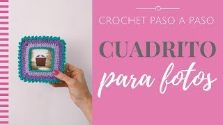 CUADRITO PARA FOTOS EN CROCHET  Paso a Paso por mamaQuilla [upl. by Notlehs479]