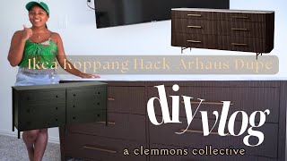 DIY IKEA HACK KOPPANG DRESSER  ARHAUS DUPE  Beginner friendly How to  home decor transformation [upl. by Bekki]