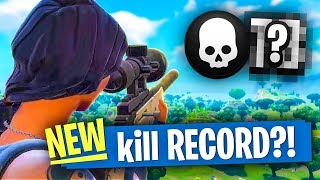 MY NEW KILL RECORD  Fortnite Battle Royale [upl. by Jamaal]