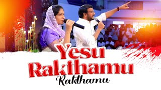 Yesu Rakthamu Rakthamu Telugu Christian song Dr John Wesly amp Mrs Blessie Wesly Christ Worship Centre [upl. by Akelam]