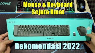 Keyboard Mouse Terjangkau Berkualitas  Review Logitech MK215MK220 Combo Keyboard amp Mouse Wireless [upl. by Hali983]